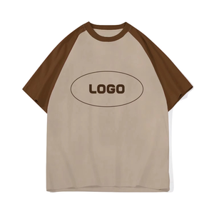 เสื้อยืดลำลองแขนแร็กแลน2โทนสีผ้าฝ้าย100% 250gsm คลาสสิก - Product Image 1