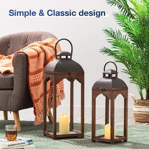 Bougeoirs en bois à arrivée chaude pour les cadeaux de Noël Lanternes et bocaux à bougies de Noël haut de gamme de l'Inde Bocaux décoratifs - Product Image 4