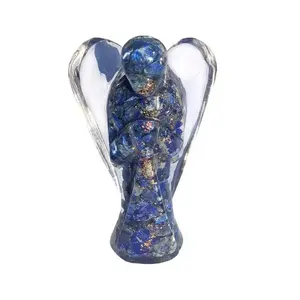 Lapis lazuli Orgonite cristal Angles meilleure qualité pierre naturelle cristal Figurine Orgone énergie Angle pour la guérison Reiki