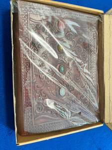 สมุดแพลนเนอร์ไดอารี่หนังสไตล์วินเทจคลาสสิกทันสมัยพร้อมขอบกระดาษตกแต่งด้านในสำหรับโรงเรียนและของให้เป็นของขวัญ - Product Image 2