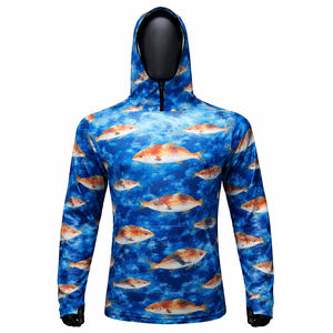 Hoodie de pêche personnalisé à manches longues avec imprimé poisson, protection UV, léger, pour activités de plein air - Product Image 5