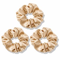 Lot de 3 chouchous unisexes 100% Soie de Mûrier Antistatiques, Ensemble de Chouchous pour Cheveux, Attache-queue de cheval personnalisée pour Mariage