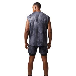 กางเกงขาสั้นออกกำลังกายผู้ชาย ดีไซน์ใหม่ ทันสมัย ล้างสีแบบแอซิด เอวยางยืด ใส่สบาย เหมาะสำหรับวิ่ง ฟิตเนส และการฝึกซ้อม - Product Image 3