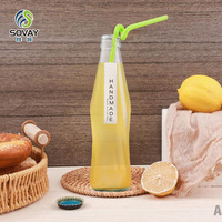 Vente en gros de bouteilles en verre vides de 250 ml avec capsules couronne pour cola/jus de fruits/boissons gazeuses