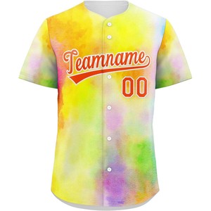 Maillot de baseball par sublimation en gros d'usine, séchage rapide, polyester, chemise entièrement boutonnée, coupe athlétique, avec logo d'équipe, noms et numéros - Product Image 2