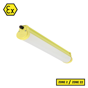 Luminaire LED 50W Zone 2 - Zone 22, corps en polycarbonate, certifié ATEX, anti-explosion gaz et poussière - Product Image 2