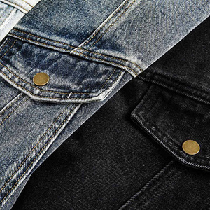 Veste en jean vintage délavée à l'acide, veste en jean lourde délavée et usée pour femmes, produit phare - Product Image 6