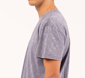 100% coton T-shirt pour hommes coupe ample imprimé hommes 100% coton lavé à l'acide T-shirt sur taille goutte épaule poids lourd 200 GSM - Product Image 5