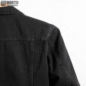 2025 hiver Logo personnalisé grande taille décontracté Bomber Denim veste Sport de plein air travail Denim Vintage respirant jean veste pour hommes - Product Image 4