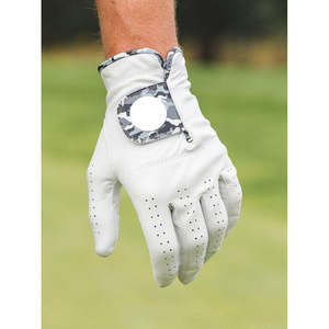 Conception sur mesure Fabricant de gants de golf Logo brodé OEM Gant de golf en cuir de qualité supérieure en peau de mouton avec écran tactile pour hommes - Product Image 4