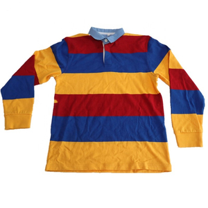 เสื้อโปโลลายรักบี้แขนยาวเสื้อเจอร์ซีย์ผ้าฝ้าย100% ปักโลโก้ได้ตามต้องการ - Product Image 2