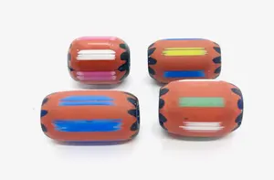 <b>Old</b> Venetian <b>Vintage</b> Murano 8mm Rosetta Trade Pattern Round Lampwork Glass Beads 2-Layer Loose All Colours for Jewelry Making - Product Image 4