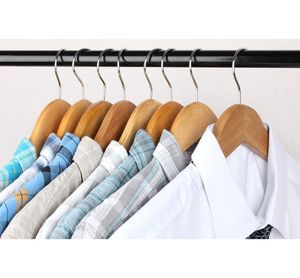 Cintre en bois à épaules larges pour garde-robe salle de bain salon-cintre pour hôtel et magasins - Product Image 3