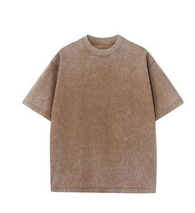 T-shirt personnalisé lourd sur des t-shirts grande taille t-shirts pour hommes 100% coton col vierge t-shirt surdimensionné avec logo personnalisé - Product Image 5