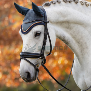 2025 respirant léger cheval oreille Bonnet lavable Crochet mouche voile qualité supérieure Pakistan fait équipement équestre oreille Bonnet - Product Image 2