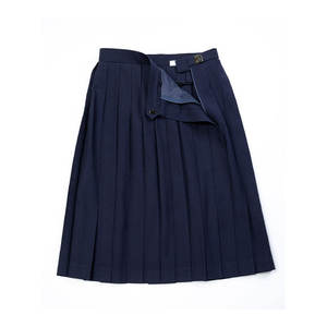 Jupe plissée de style japonais de qualité supérieure, respirante, bleu marine C1, 24 jauges, longueur genou, uniforme scolaire - Product Image 2
