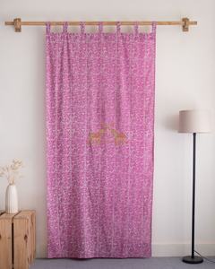 Hand Block Cotton <b>Curtains</b> Floral Pattern Print Window <b>Curtains</b> for The Living Room Premium <b>Curtains</b> Set - Product Image 5