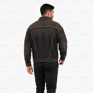 <b>Men</b>’s Denim <b>Trucker</b> <b>Jacket</b> Manufacturer Custom Vintage Washed Blue Jean <b>Jackets</b> Wholesale Casual Streetwear Western Workwear - Product Image 5