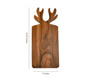 Planche à découper en bois d'acacia foncé de qualité supérieure avec poignée et design à trou, bloc de boucher durable pour la préparation et le service de légumes et de viande - Product Image 4