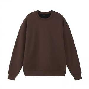 เสื้อสเวตเชิ้ตคอกลมคอกลมสำหรับผู้ชายเสื้อมีฮู้ดโอเวอร์ไซส์ผ้าคอตตอน3D นูนโลโก้ตามสั่ง - Product Image 1