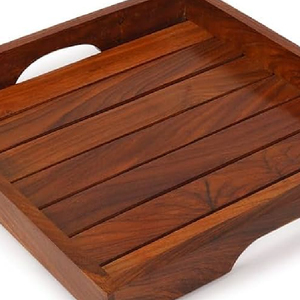 Wholesale Price Customized Natural Wood Serving Tray Vintage Design Home <b>Decorative</b> Food Platter for Party for Serving - Product Image 2