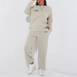 Custom Design Your Own Tracksuit Pullover Hoodie Sweatshirt <b>Jogger</b> Set Cotton <b>Fleece</b> 2 Piece Set Tracksuits for <b>Women</b> - Product Image 5