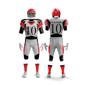 Conjunto de pantalones de Jersey de equipo personalizado para hombre Uniforme de fútbol americano Negro Gris Rojo Durable Transpirable 100% Poliéster Tackle Nombre del jugador - Product Image 1