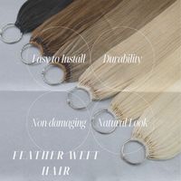Ekstensi rambut bulu weft kualitas tinggi rambut ganda super dengan harga grosir wajar dari rambut Vietnam kualitas tinggi