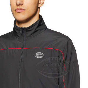 Veste de sport d'hiver pour homme de qualité supérieure, devant droit, légère, respirante, tissu coupe-vent pour l'entraînement, la course à pied, options personnalisables - Product Image 3