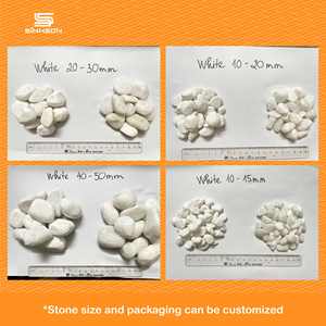 Meilleur prix de haute qualité poli dégringolé gravier concassé naturel neige blanche paysage galets pierre pour Villa salle de bain parc - Product Image 2