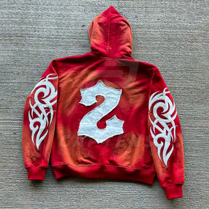 Breathable Adults Distress <b>Embroidery</b> Tracksuits Custom Made Men Distress <b>Embroidery</b> Tracksuits - Product Image 4