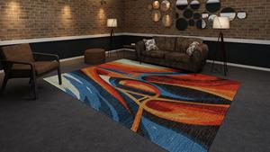 Juego de Alfombras de Lana Anudadas a Mano, Estilo Persa, Diseño Abstracto, Pelo Medio, Resistentes a las Manchas, Antideslizantes, para Sala de Estar - Product Image 3