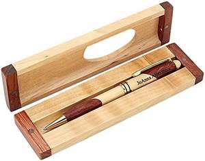 <b>WRITING</b> BAMBOO High Quality Luxury Gift Pen Set Customize Engraved Logo Wooden Pen With Wooden Box - Product Image 3