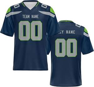 Maillots de football américains personnalisés de haute qualité, vierges pour sublimation, légers, pour l'entraînement - Product Image 1