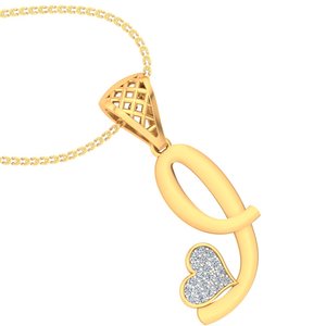 Ishi เพชรหรูหรา18K ทอง I ตัวอักษร Lab ปลูกจี้เพชร - Product Image 5