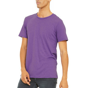 Bella Canvas Color púrpura hombres camiseta puro algodón Color púrpura camiseta suave algodón manga corta Unisex Tri-blend tees-camisetas - Product Image 2