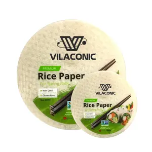BIG BULK CHEAP RICE PAPER/RICE WRAPPER FOR FRESH SPRING ROLL 22CM 16CM For Asian Supermarket Export - Vilaconic Premium