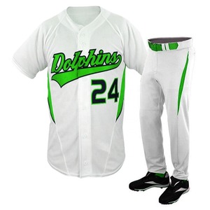 Custom Baseball Uniform Set for <b>Men</b> with Breathable High Quality Fabric - Product Image 4