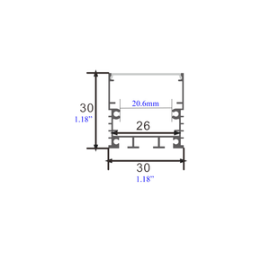 Profilé LED en aluminium pour les installations de boîtes à bandes lumineuses Surface anodisée Couleurs OEM Noir Blanc Personnalisé Fabricant du Vietnam - Product Image 5