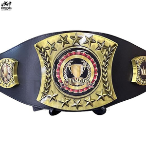 Ceinture de championnat personnalisée de haute qualité, sangle en cuir et acier pour l'entraînement au taekwondo, fabriquée au Pakistan - Product Image 4