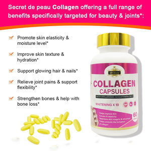 5 डी ग्लुटा सर्वश्रेष्ठ मटी कोलेजन व्हाइटनिंग एंटी एजिंग गोली चमड़ी त्वचा विटामिन सी और ई कैप्सूल मजबूत त्वचा स्वास्थ्य पूरक - Product Image 4