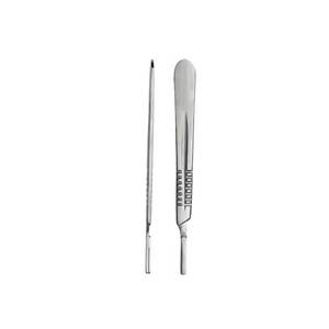 HNSC-ATF-0001 de poignée de scalpel d'acier inoxydable de HASIBI NAQIBI pour l'instrument chirurgical de dissection vétérinaire de chirurgie générale - Product Image 2