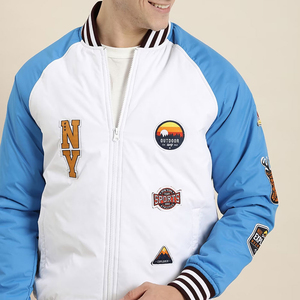 Chaqueta Universitaria de Béisbol para Hombre, Diseño Moderno, Logotipo Personalizado, Material Exterior de Cuero, Chaquetas de Tela para Hombre - Product Image 2