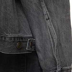 Streetwear personnalisé pour hommes OEM, sweats à capuche bleu clair délavé à l'acide, tissu denim en coton mélangé, cordon de serrage à fermeture éclair, teint uni pour l'hiver - Product Image 4