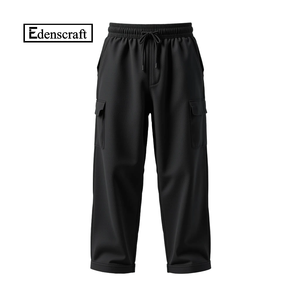 Vente en gros de pantalons de survêtement baggy YLS personnalisés nouveau style de vêtements de rue pour hommes en coton brossé respirant à séchage rapide vierge d'entraînement OEM solide - Product Image 5