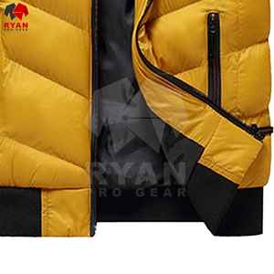 แจ็กเก็ตขนเป็ดซาฟารีด้านหน้ากันน้ำมีสีปรับแต่งได้สำหรับฤดูหนาวผ้าไนล่อนเงา - Product Image 6