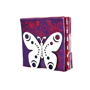 Vintage Affair Blooming Butterfly Napkin Organizer Home Decor Tissue Napkin Holder Box for Dining Table