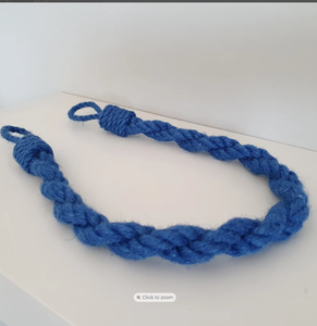 Curtain Jute <b>Tieback</b>..Curtain Holdback..Jute Rope..Window Decor - Product Image 1