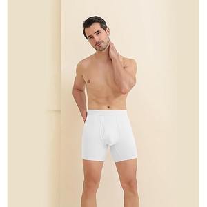 Soft Comfortable <b>Bamboo</b> Viscose Boxer Briefs for <b>Men</b> Knitted <b>Underwear</b> Classic Rise Breathable Anti-Bacterial Sustainable - Product Image 2