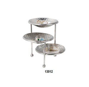 Bandejas decorativas de aluminio modernas para el hogar con función de jarrón de mesa Forma personalizada y patrón vertical - Product Image 2